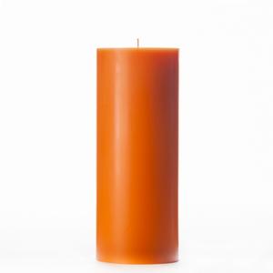 4x10 Orange Pillar Candle