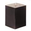 3x3x4 Black Square Pillar Candle
