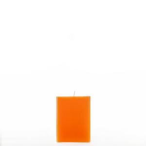 3x3x4 Orange Square Pillar Candle