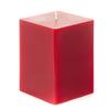 3x3x4 Red Square Pillar Candle