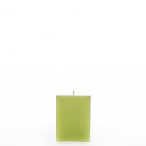 3x3x4 Green Square Pillar Candle