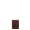 3x3x4 Brown Square Pillar Candle