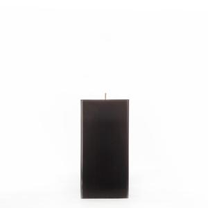 3x3x6 Black Square Pillar Candle