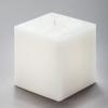 4x4x4 White Square Pillar Candle