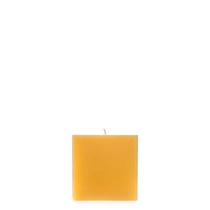 4x4x4 Yellow Square Pillar Candle