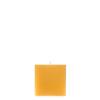 4x4x4 Yellow Square Pillar Candle