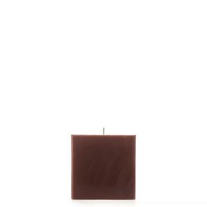 4x4x4 Brown Square Pillar Candle