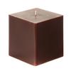 4x4x4 Brown Square Pillar Candle