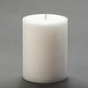 3x4 White Frosted Pillar Candle
