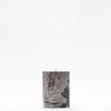3x4 Black Frosted Pillar Candle