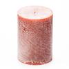 3x4 Orange Frosted Pillar Candle