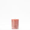 3x4 Orange Frosted Pillar Candle