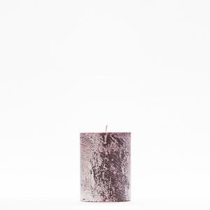 3x4 Purple Frosted Pillar Candle