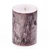 3x4 Purple Frosted Pillar Candle