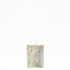 3x4 Green Frosted Pillar Candle