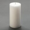 3x6 White Frosted Pillar Candle