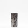 3x6 Black Frosted Pillar Candle