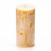 3x6 Yellow Frosted Pillar Candle