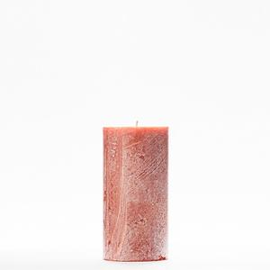 3x6 Orange Frosted Pillar Candle