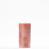 3x6 Orange Frosted Pillar Candle