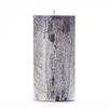 3x6 Blue Frosted Pillar Candle