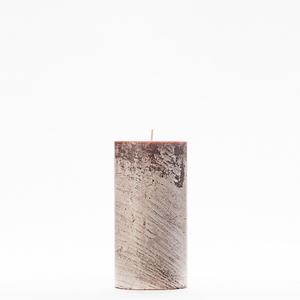 3x6 Brown Frosted Pillar Candle