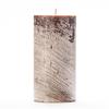 3x6 Brown Frosted Pillar Candle