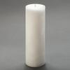 3x9 White Frosted Pillar Candle