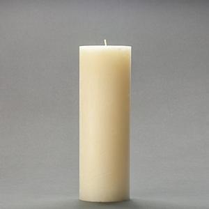3x9 Ivory Frosted Pillar Candle
