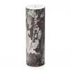 3x9 Black Frosted Pillar Candle