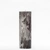 3x9 Black Frosted Pillar Candle