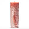3x9 Orange Frosted Pillar Candle