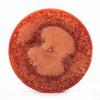 3x9 Orange Frosted Pillar Candle