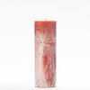 3x9 Orange Frosted Pillar Candle