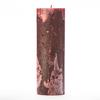3x9 Red Frosted Pillar Candle