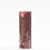 3x9 Red Frosted Pillar Candle