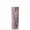 3x9 Purple Frosted Pillar Candle