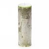 3x9 Green Frosted Pillar Candle