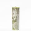 3x9 Green Frosted Pillar Candle
