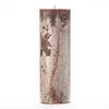 3x9 Brown Frosted Pillar Candle