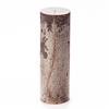 3x9 Brown Frosted Pillar Candle