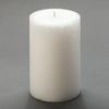 4x6 White Frosted Pillar Candle