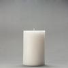 4x6 White Frosted Pillar Candle