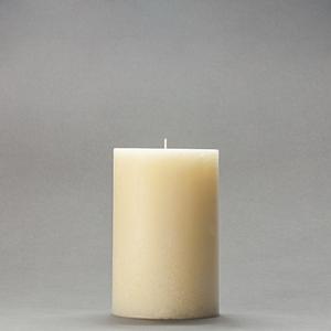 4x6 Ivory Frosted Pillar Candle
