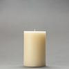 4x6 Ivory Frosted Pillar Candle