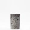 4x6 Black Frosted Pillar Candle