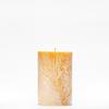 4x6 Yellow Frosted Pillar Candle