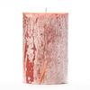 4x6 Orange Frosted Pillar Candle