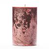 4x6 Red Frosted Pillar Candle