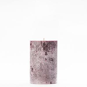 4x6 Purple Frosted Pillar Candle